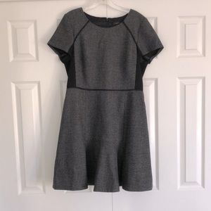 J. Crew black label dress, black/gray tweed